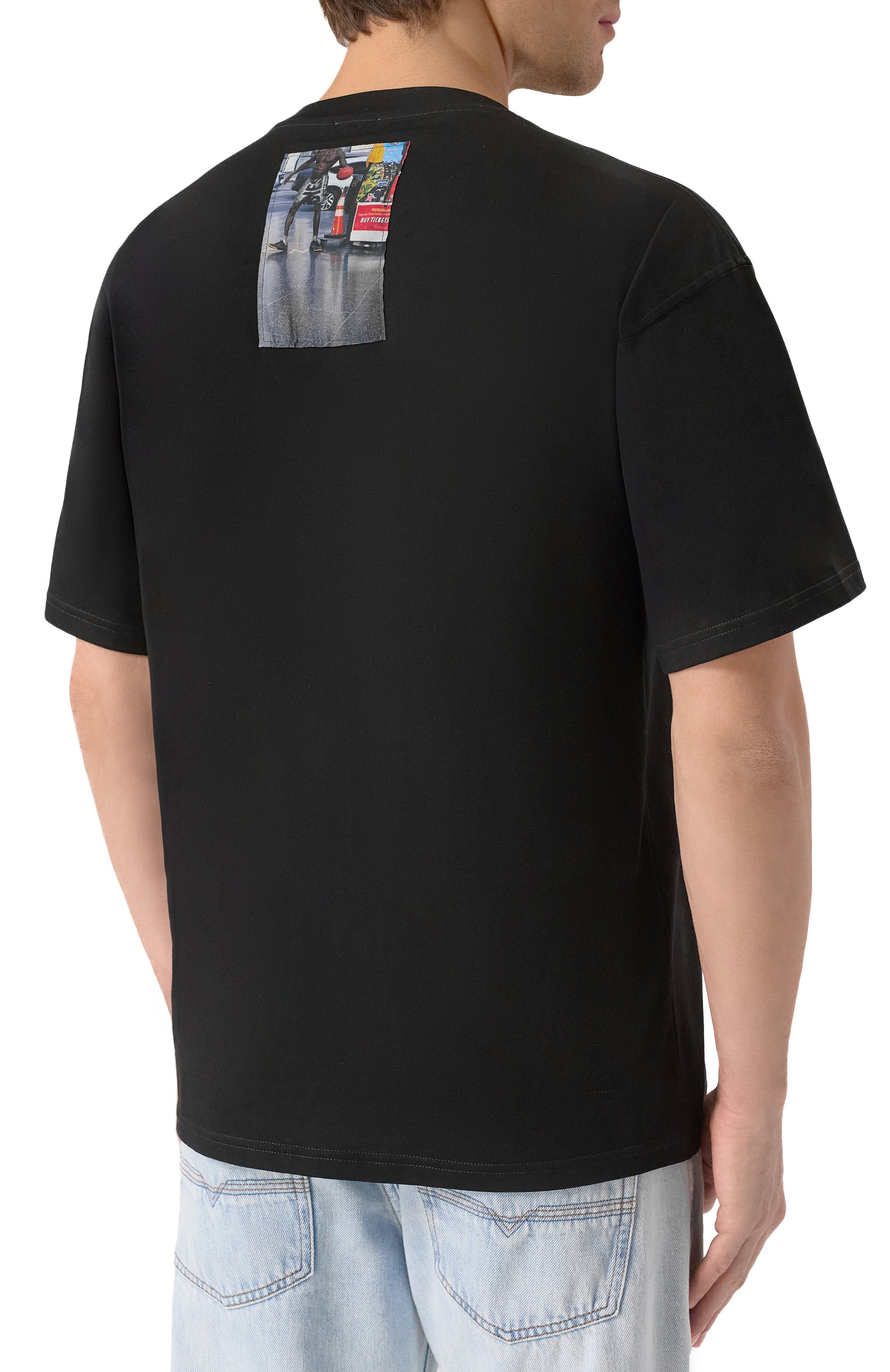 Хлопковая футболка DIESEL, арт. A19467/0PLAT, фото 4