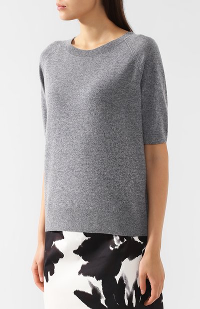 Кашемировый топ DRIES VAN NOTEN серого цвета по цене 44650 руб., арт. 191-11228-7711, фото 3 Кашемировый топ DRIES VAN NOTEN, арт. 191-11228-7711, фото 3