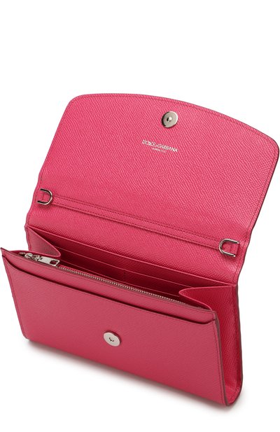 Кожаный клатч на цепочке DOLCE & GABBANA, арт. BI1028/AU771, фото 4