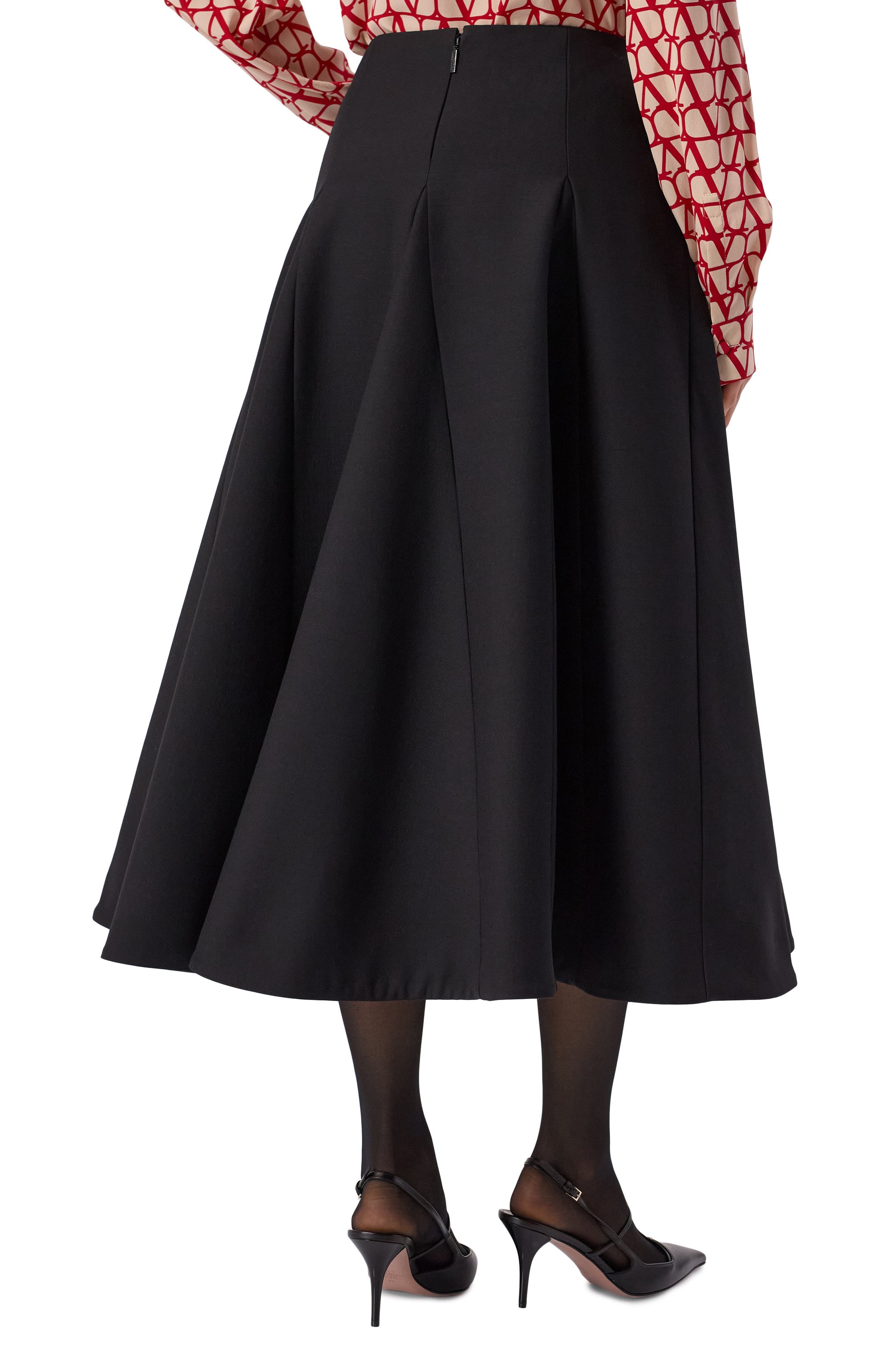 Юбка из шерсти и шелка VALENTINO, арт. 5B0RAC181CF, фото 4