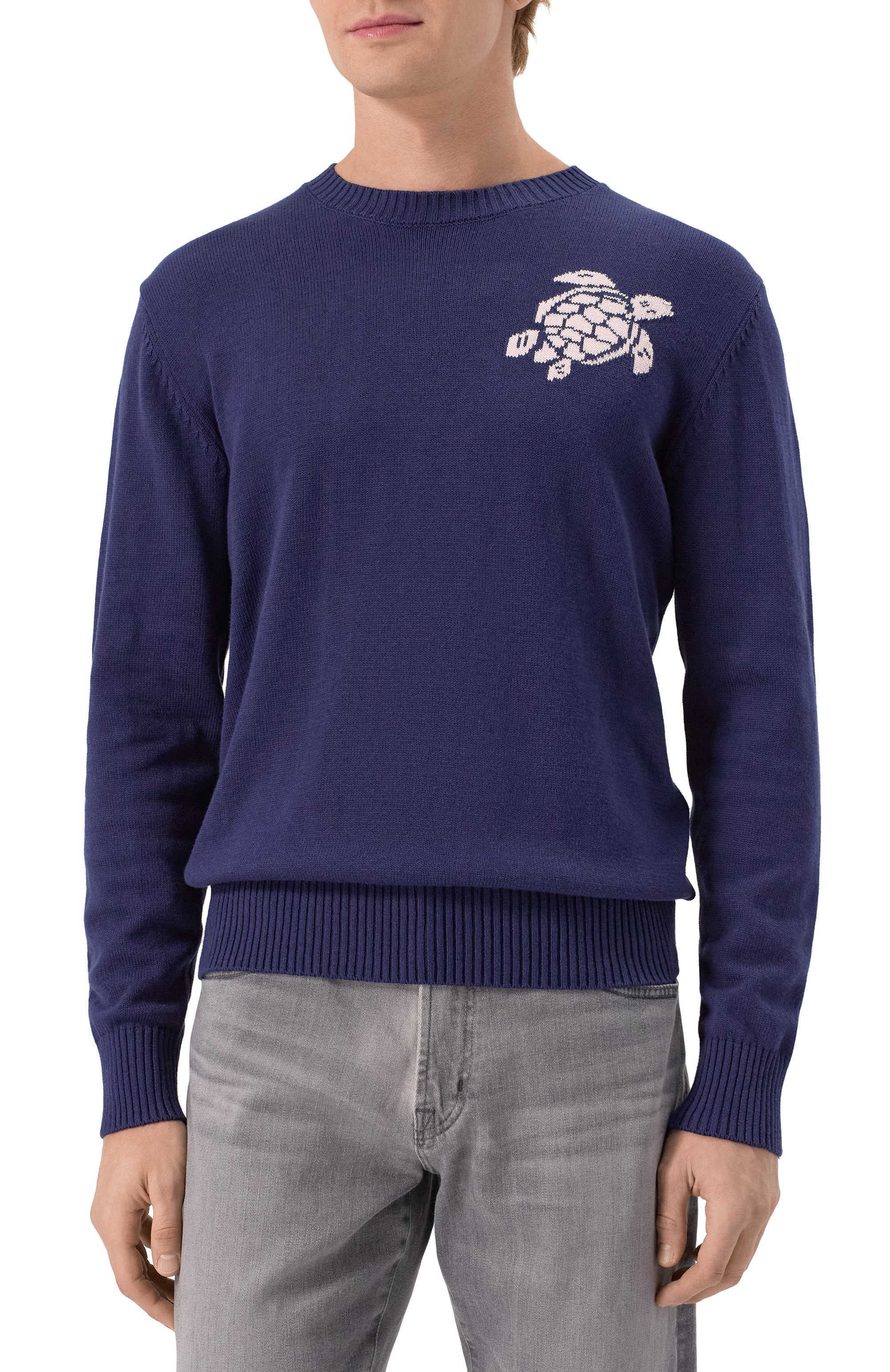 Хлопковый джемпер VILEBREQUIN, арт. VBMSW0091/03237, фото 3