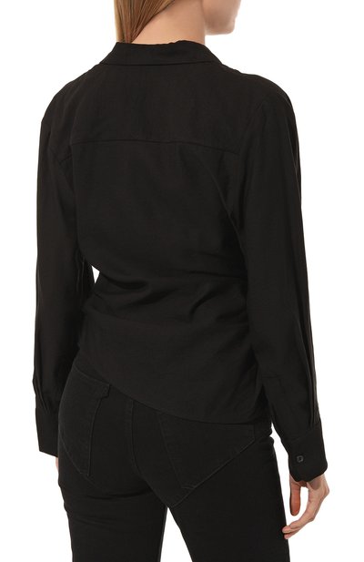 Блузка из вискозы JACQUEMUS черного цвета по цене 75000 руб., арт. 21H213SH002/1020BLACK, фото 4 Блузка из вискозы JACQUEMUS, арт. 21H213SH002/1020BLACK, фото 4