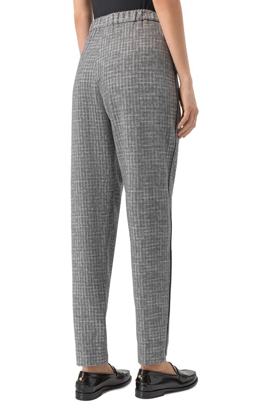 Брюки из вискозы и шерсти Emporio Armani EW002238/TE15784 Серый  EW002238/TE15784 Фото 4