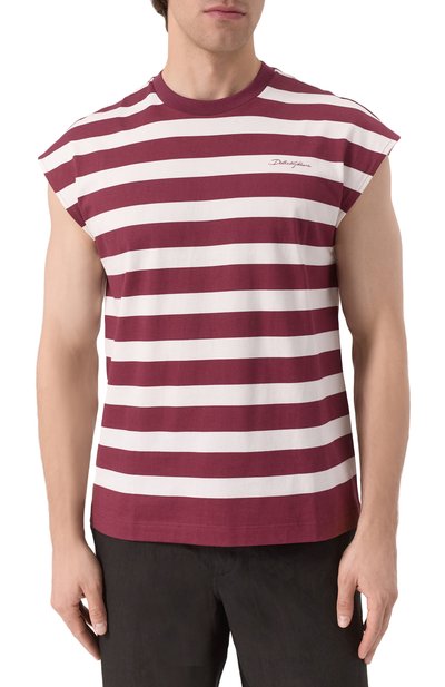 Хлопковая майка DOLCE & GABBANA, арт. G8SJ9T/II7HH, фото 3