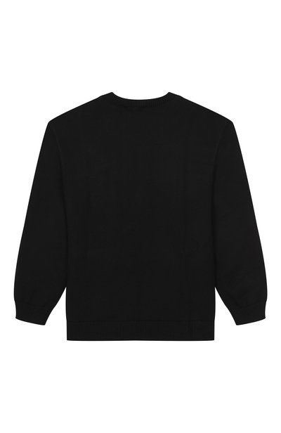 Пуловер из хлопка и кашемира GIVENCHY черного цвета по цене 56800 руб., арт. H31441, фото 2 Пуловер из хлопка и кашемира GIVENCHY, арт. H31441, фото 2