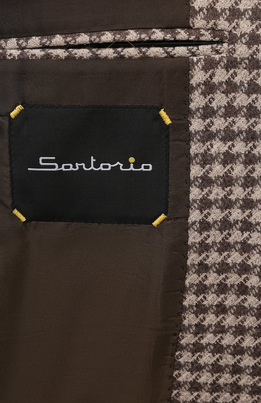 Пиджак из шерсти и льна Sartorio SG200S07102 Бежевый  SG200S07102 Фото 8