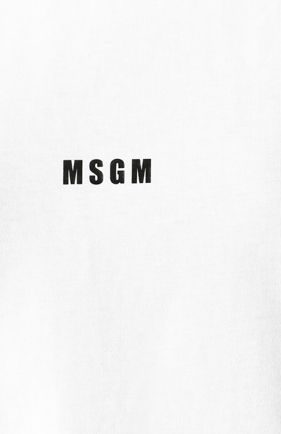 Хлопковая футболка MSGM, арт. 2841MDM100 207298, фото 5