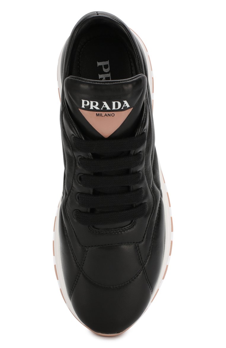 Кожаные кроссовки PRADA, арт. 1E245L-Y5A-F0LHD-045, фото 4