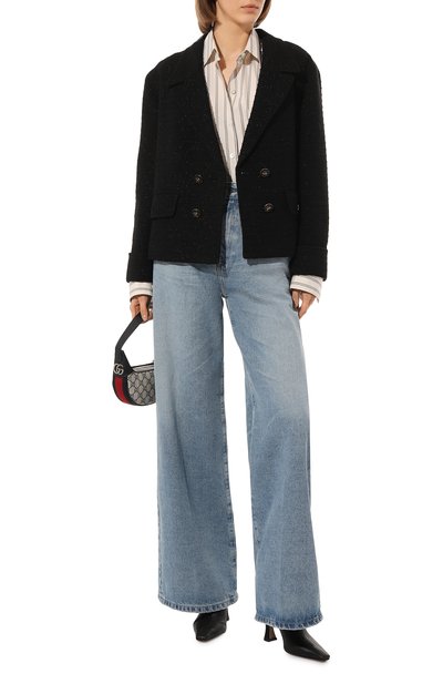 Шерстяной жакет GUCCI черного цвета по цене 331200 руб., арт. 643287 ZAF3G, фото 2 Шерстяной жакет GUCCI, арт. 643287 ZAF3G, фото 2