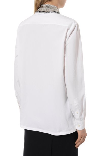 Хлопковая рубашка PRADA, арт. P498ER-1YK3-F0009-211, фото 4