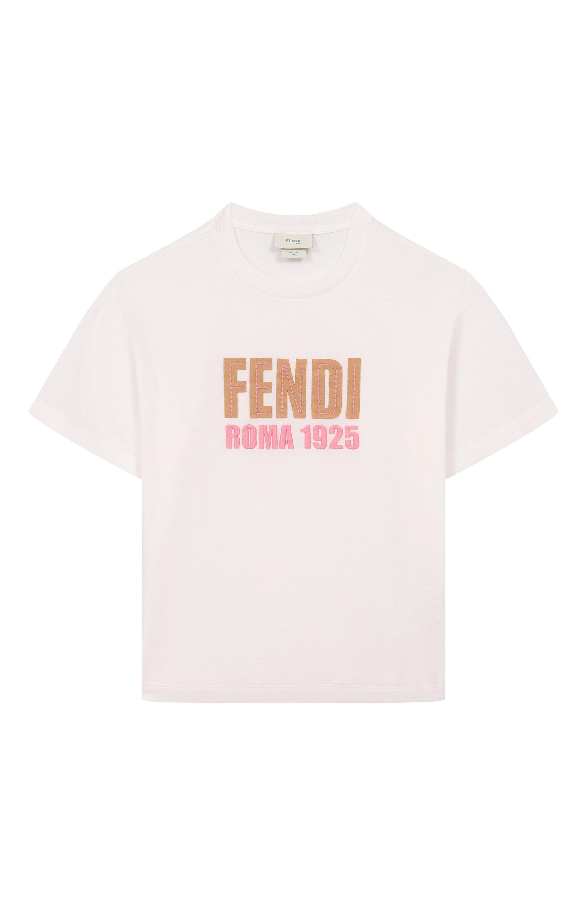 Хлопковая футболка FENDI, арт. JUI204/7AJ/3A-6A, фото 1