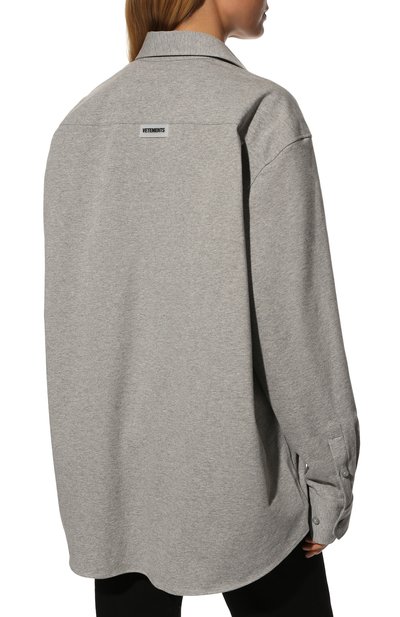 Хлопковая рубашка VETEMENTS, арт. UA53SH100G 1602/W, фото 4