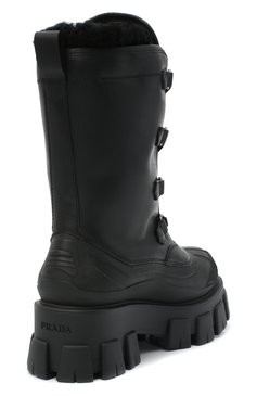 Кожаные ботинки PRADA, арт. 1U363M-3A6N-F0002-ZF55, фото 3