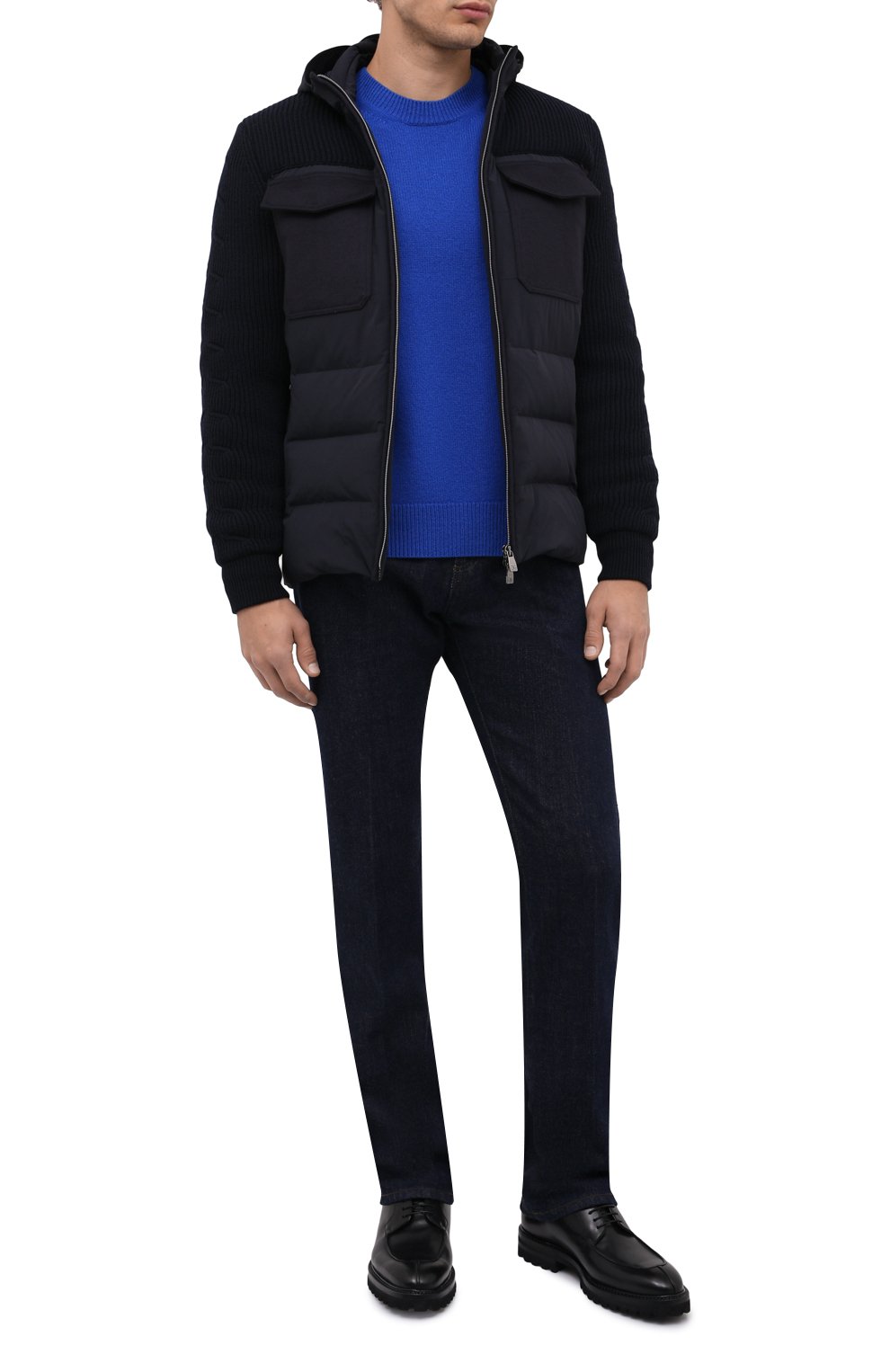 Комбинированная куртка CORNELIANI, арт. 88LM60-1820164/00, фото 2