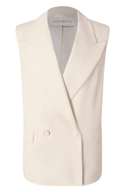 Женский хлопковый жилет NINA RICCI, арт. 25PCVE003/C01086
