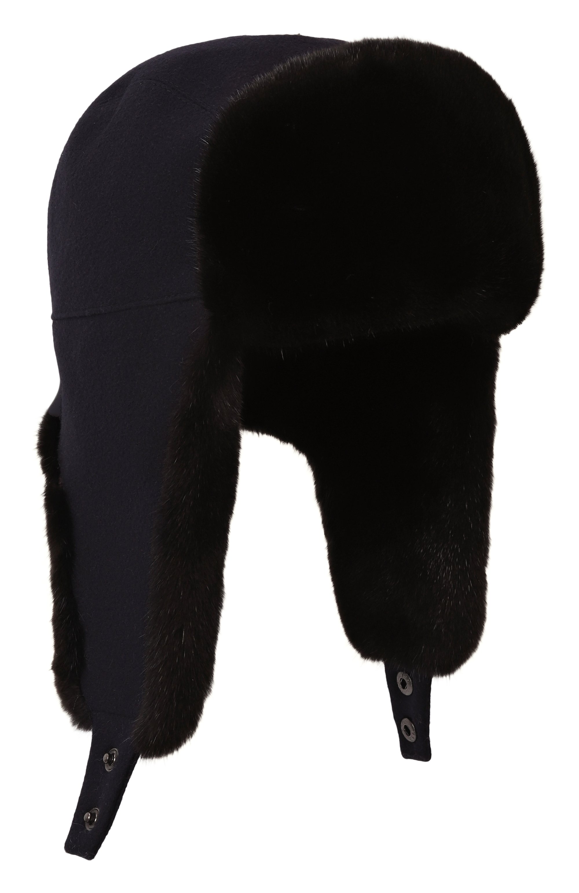 Кашемировая шапка-ушанка с мехом норки VICTORIA KUSENKOVA, арт. 099102885153, фото 1