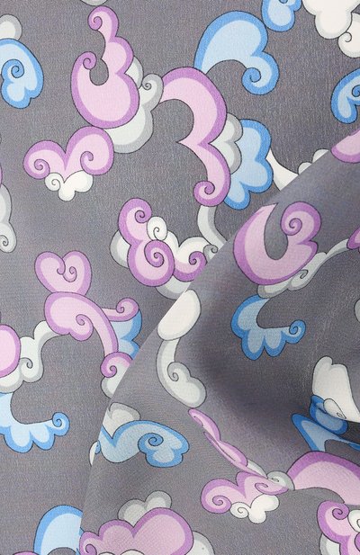 Шелковый платок LANVIN серого цвета по цене 5905 руб., арт. 2815/HANDKERCHIEF, фото 2 Шелковый платок LANVIN, арт. 2815/HANDKERCHIEF, фото 2