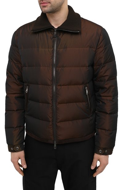 Пуховая куртка DOLCE & GABBANA коричневого цвета по цене 231000 руб., арт. G9TU2T/HUMJD, фото 3 Пуховая куртка DOLCE & GABBANA, арт. G9TU2T/HUMJD, фото 3