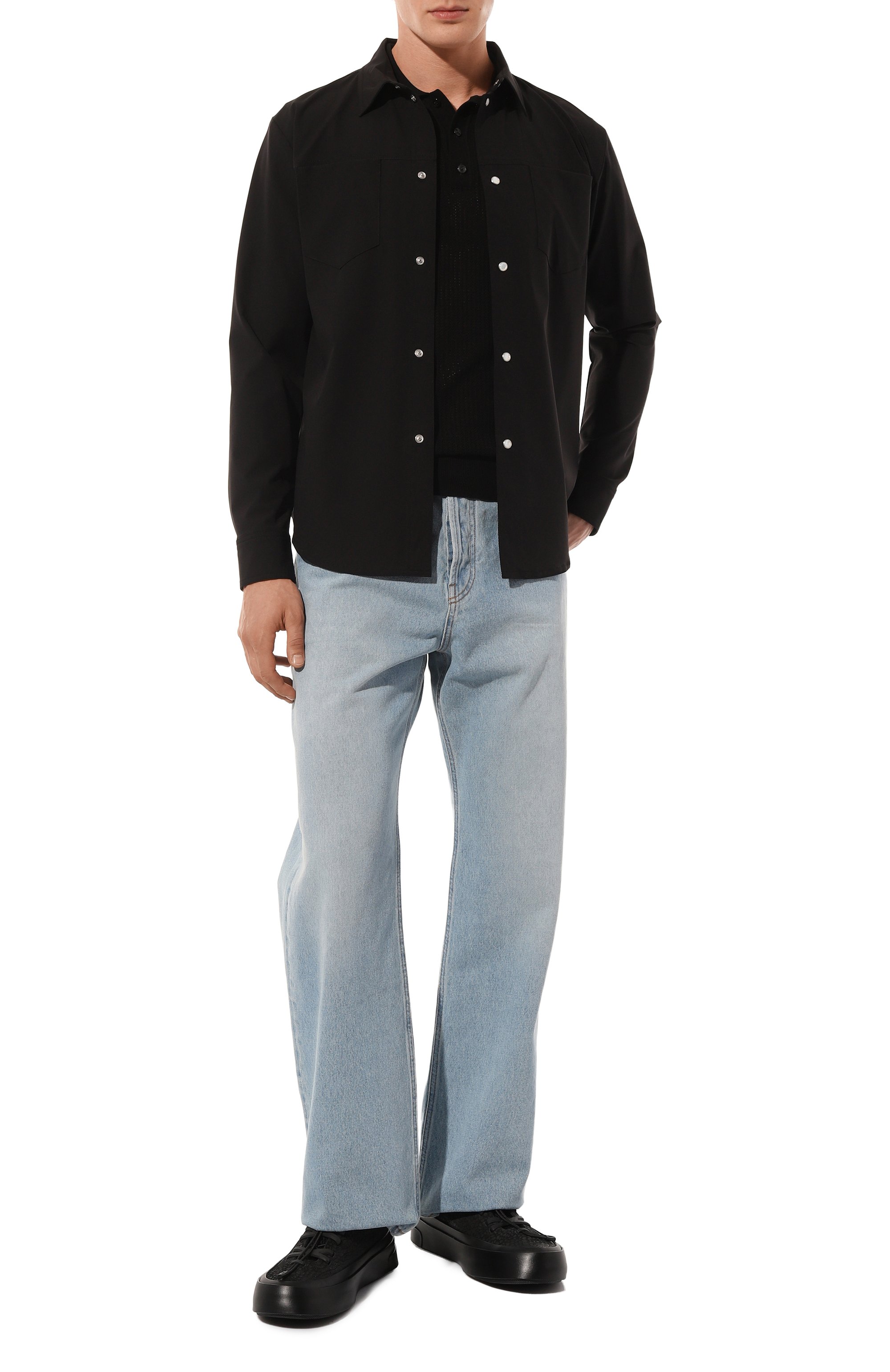 Комбинированные кеды triple stitch ZEGNA черного цвета по цене 115000 руб., арт. LHBAY/S5536Z, фото 2 Комбинированные кеды triple stitch ZEGNA, арт. LHBAY/S5536Z, фото 2