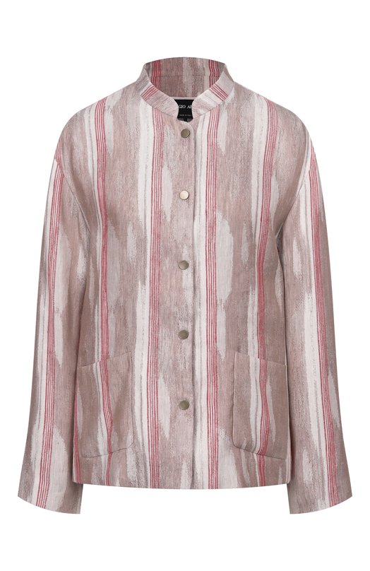 Куртка изо льна и вискозы Giorgio Armani GW002776/TE20118 Бежевый GW002776/TE20118