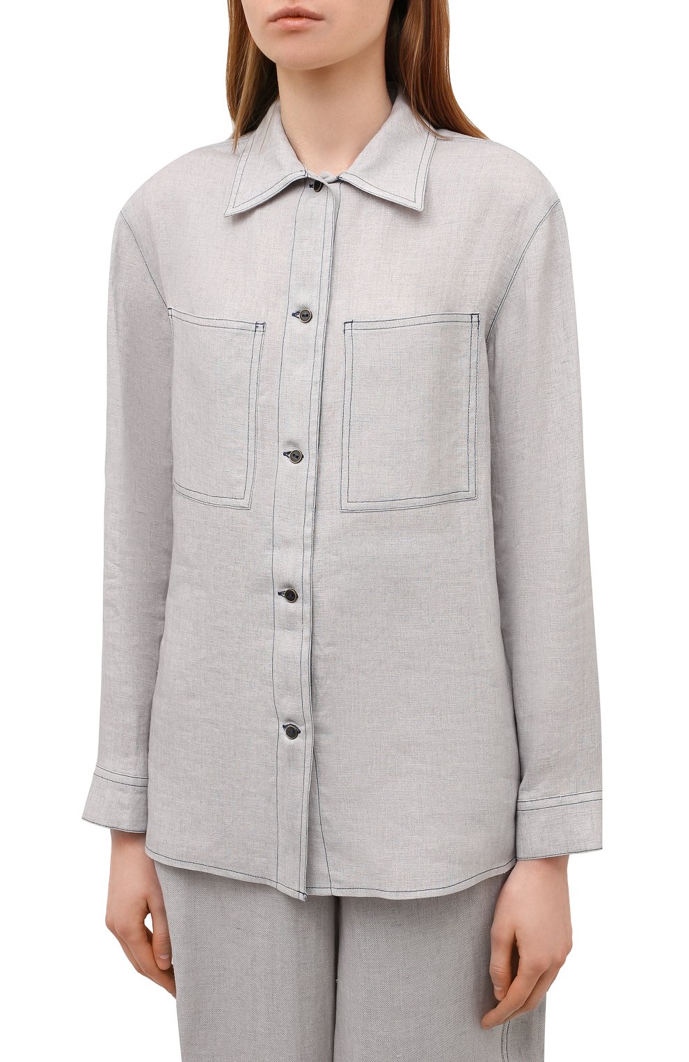 Льняная рубашка EMPORIO ARMANI, арт. 3L2CA1/2NF8Z, фото 3