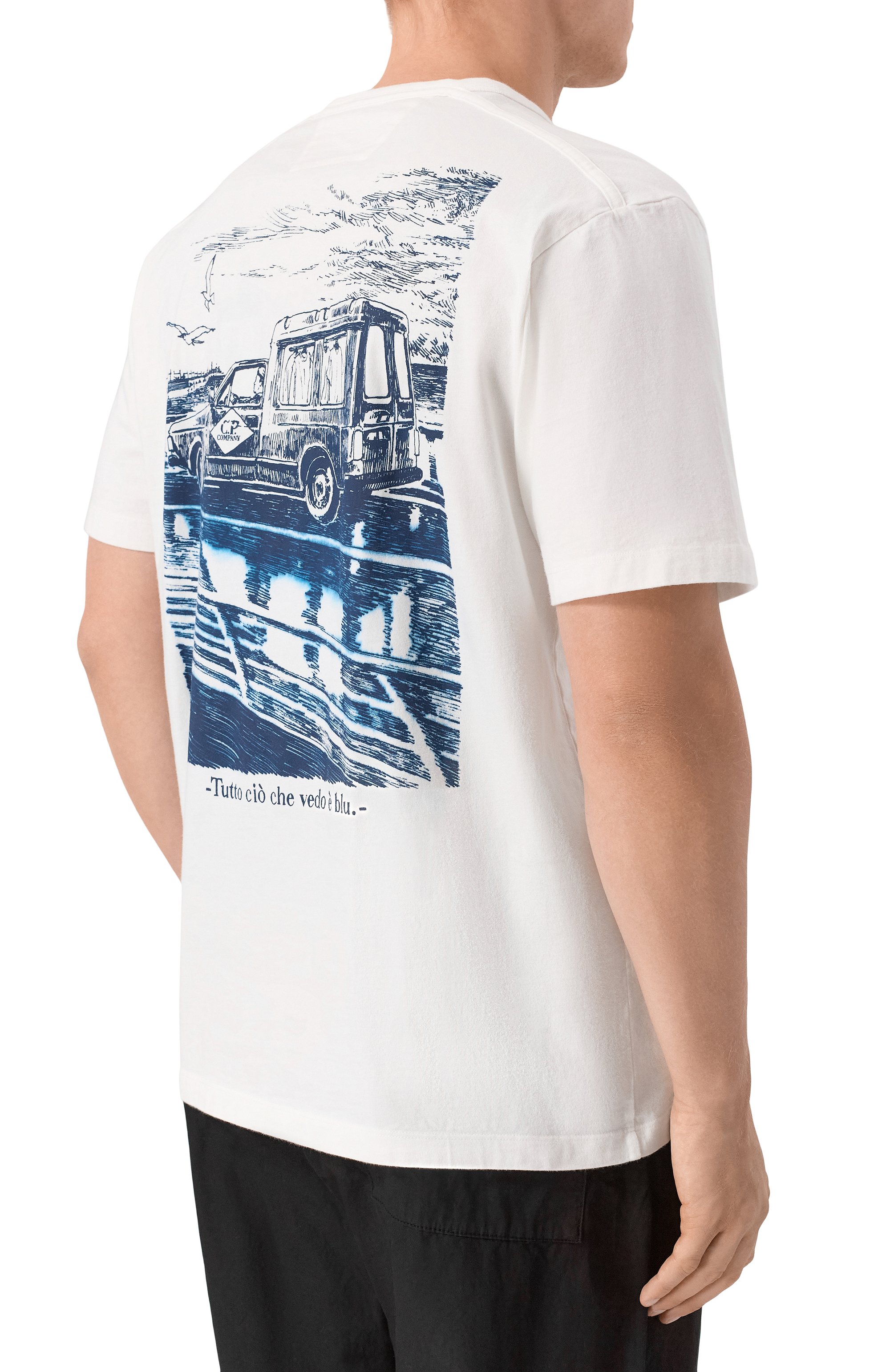 Хлопковая футболка C.P. COMPANY, арт. 20CMTS267A/110656W, фото 4