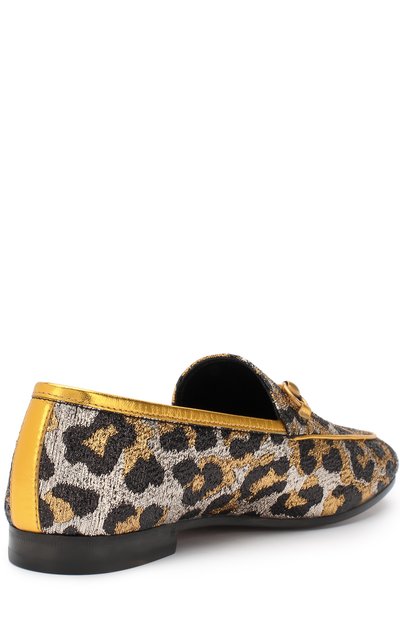 Текстильные лоферы new jordaan с пряжкой-трензелем GUCCI, арт. 431467/K9550, фото 4