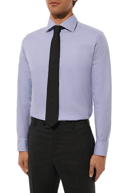 Хлопковая сорочка CANALI синего цвета по цене 27000 руб., арт. NX98/GR03199, фото 3 Хлопковая сорочка CANALI, арт. NX98/GR03199, фото 3