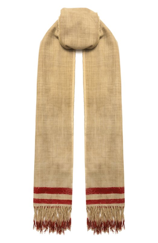 Шерстяной шарф Uma Wang UA0252 Бежевый UA0252