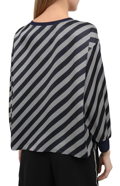 Шелковая блузка GIORGIO ARMANI черно-белого цвета по цене 126000 руб., арт. 0WHCCZ04/TZ628, фото 5 Шелковая блузка GIORGIO ARMANI, арт. 0WHCCZ04/TZ628, фото 5