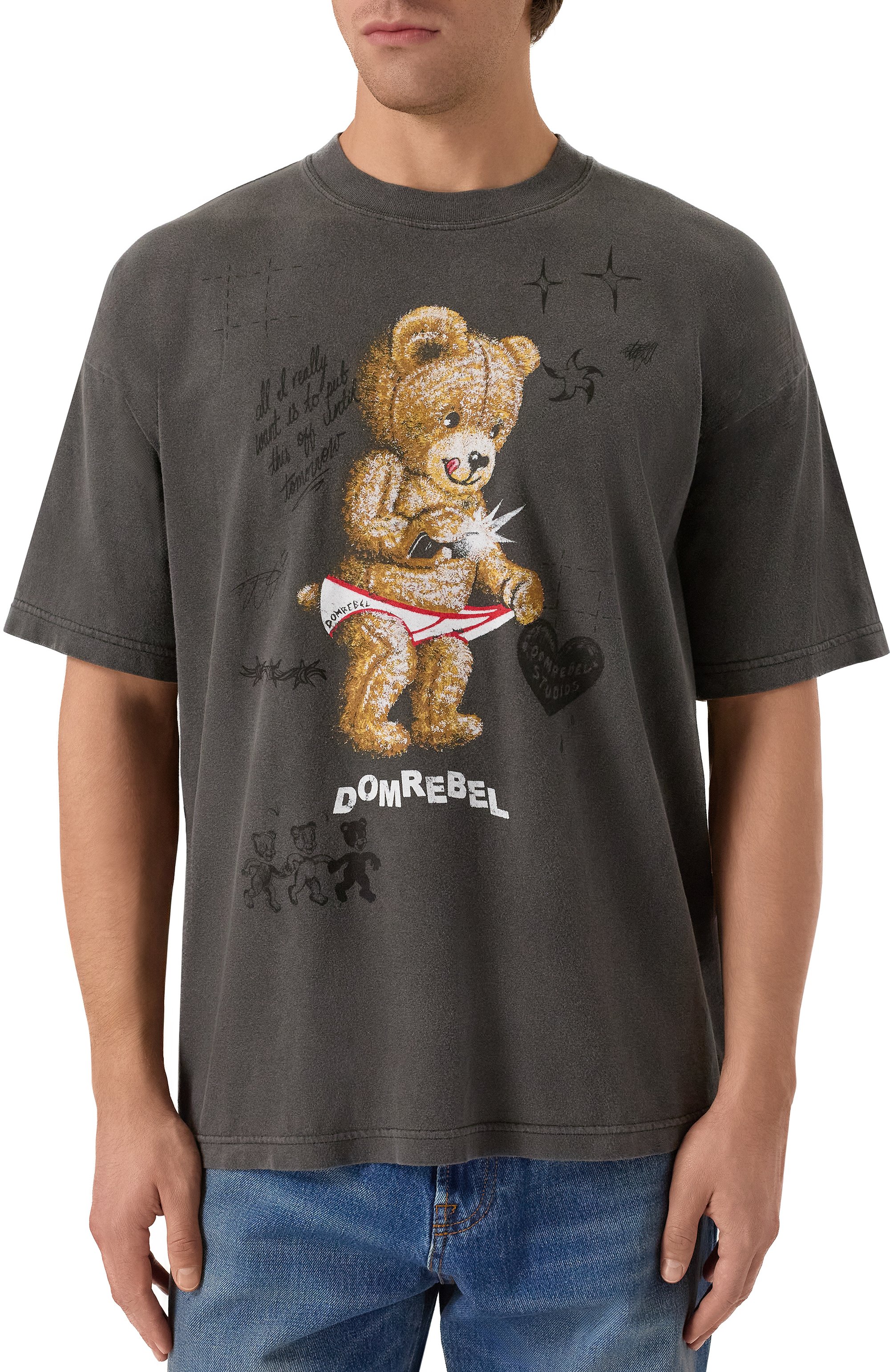 Хлопковая футболка DOMREBEL, арт. M SNAP SKETCH, фото 3