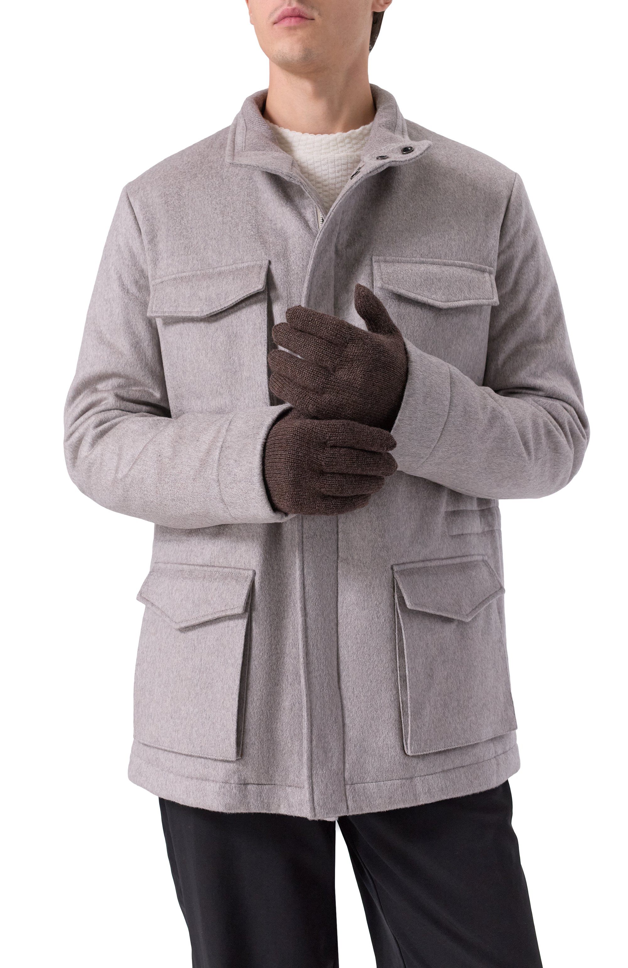 Кашемировые перчатки ANDREA CAMPAGNA, арт. 108U85, фото 2