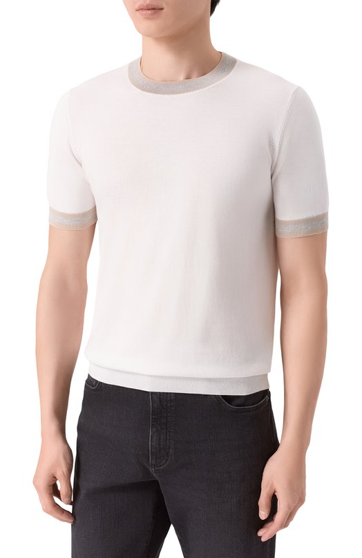 Хлопковый джемпер Gran Sasso 57135/20671 Белый  57135/20671 Фото 3