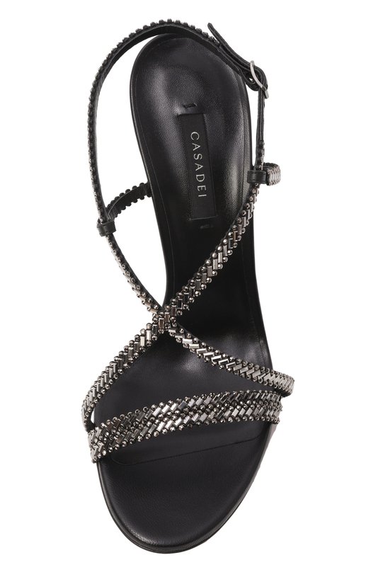 Кожаные босоножки Josephine Julia 100 Casadei 1L438B1001/C2953 Серый  1L438B1001/C2953 Фото 6