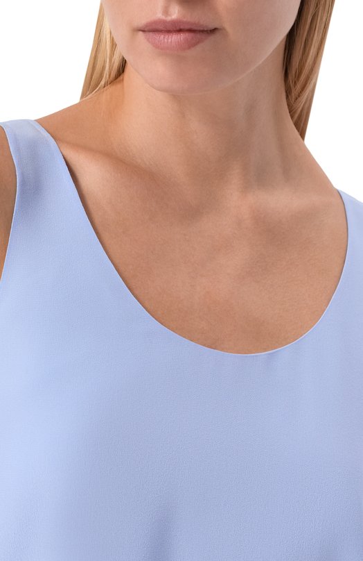 Шелковый топ MVST M26.2PW.B034/F090 Голубой  M26.2PW.B034/F090 Фото 5