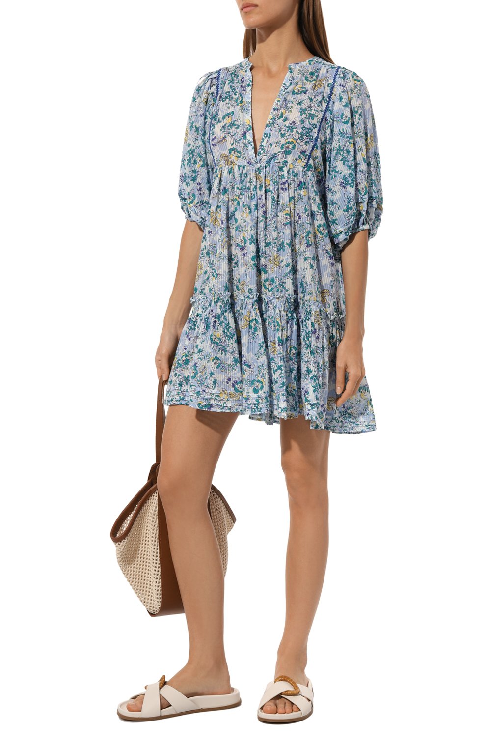 Хлопковое платье POUPETTE ST BARTH, арт. W4RH24N0SYU, фото 2