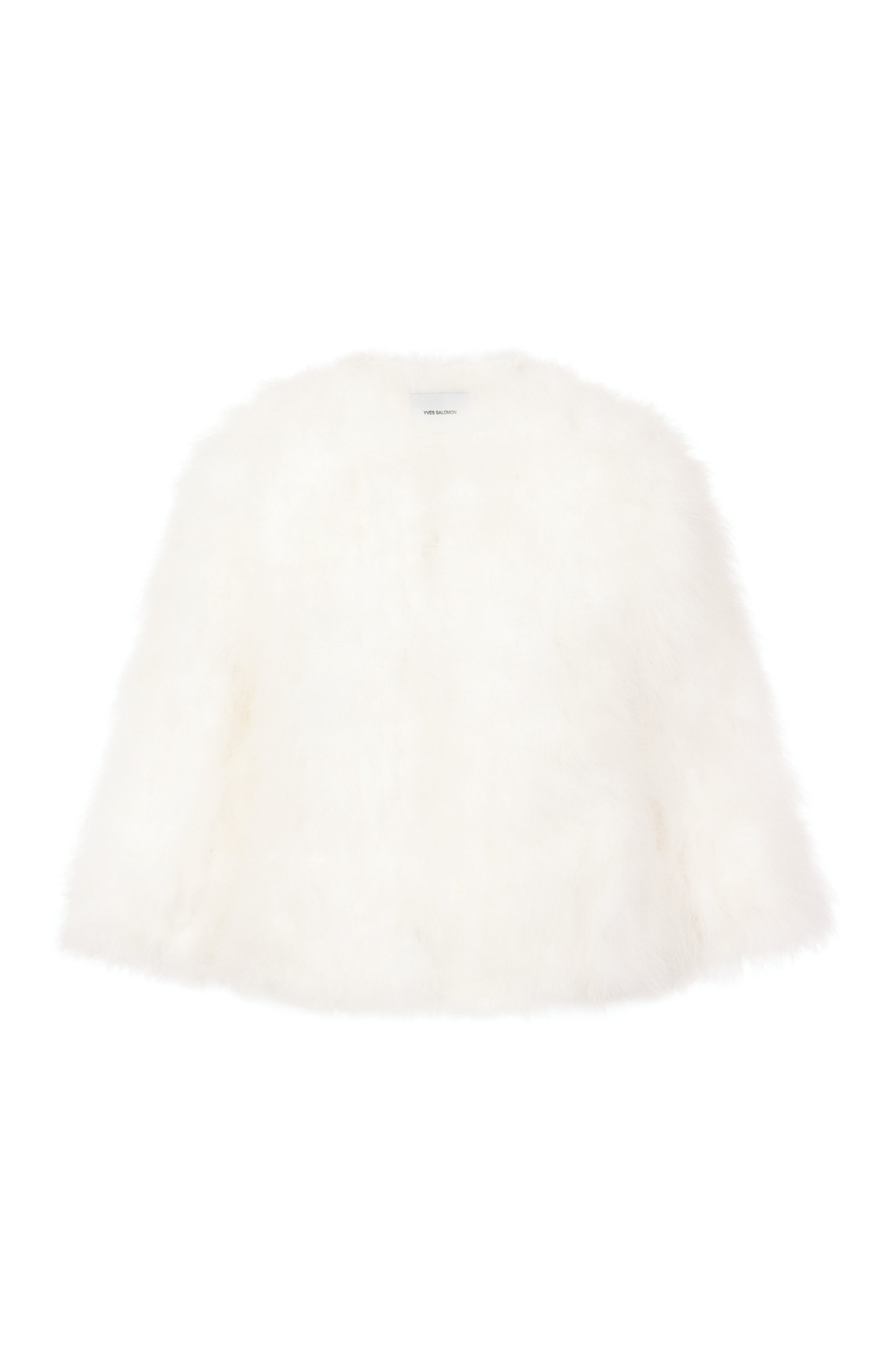 Жакет с отделкой перьями YVES SALOMON, арт. 23WAV15454PLUX/A1006, фото 1