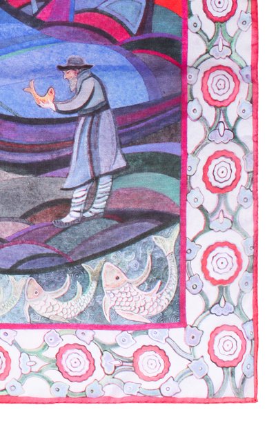 Шелковая шаль сказки пушкина GOURJI, арт. 91156137/715141108, фото 3