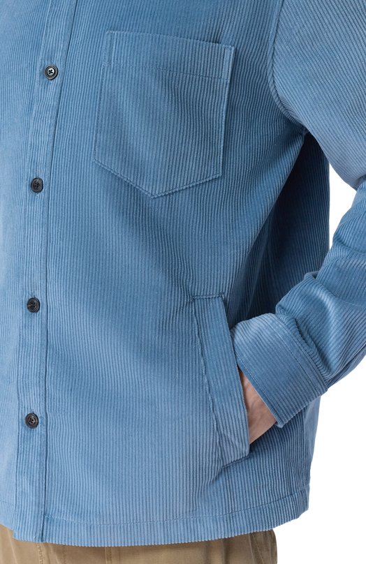 Вельветовая куртка-рубашка HUGO 50555777 Синий  50555777 Фото 5