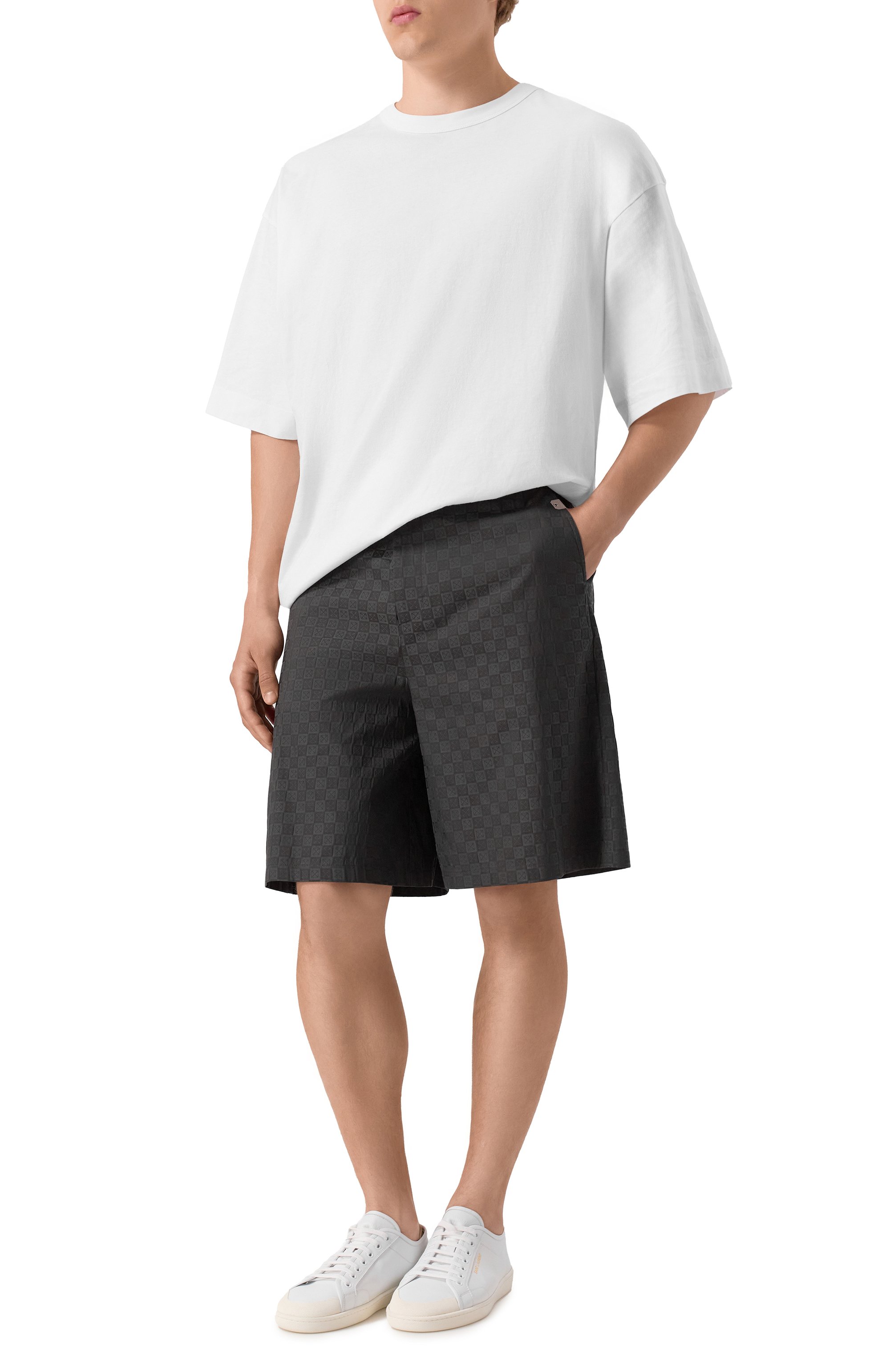 Хлопковые шорты OFF-WHITE, арт. 0MCB092S25FAB001, фото 2