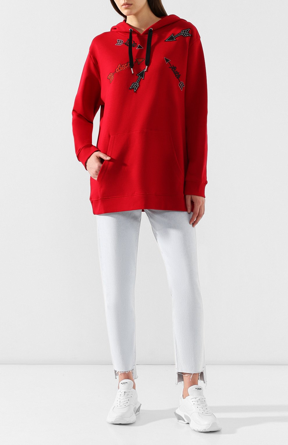 Хлопковое худи REDVALENTINO, арт. SR3MF01B/4FH, фото 2