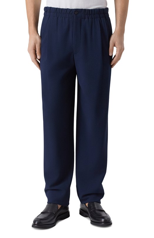 Шерстяные брюки Giorgio Armani 9SGPP05M/T004N Синий  9SGPP05M/T004N Фото 3