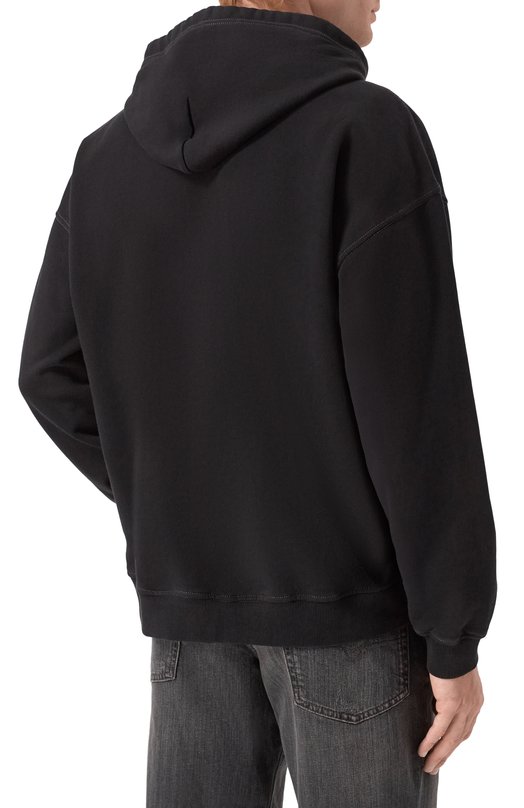 Хлопковое худи Diesel A20290/0LJBT Чёрный  A20290/0LJBT Фото 4