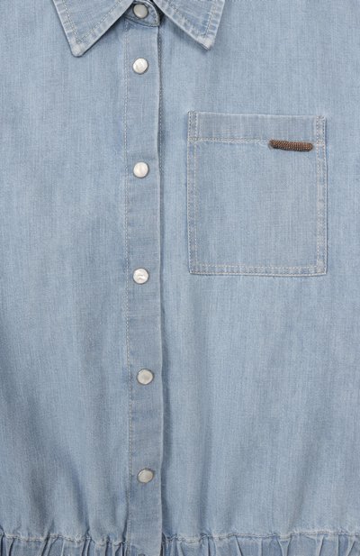 Джинсовая рубашка BRUNELLO CUCINELLI, арт. BH192C865B, фото 3