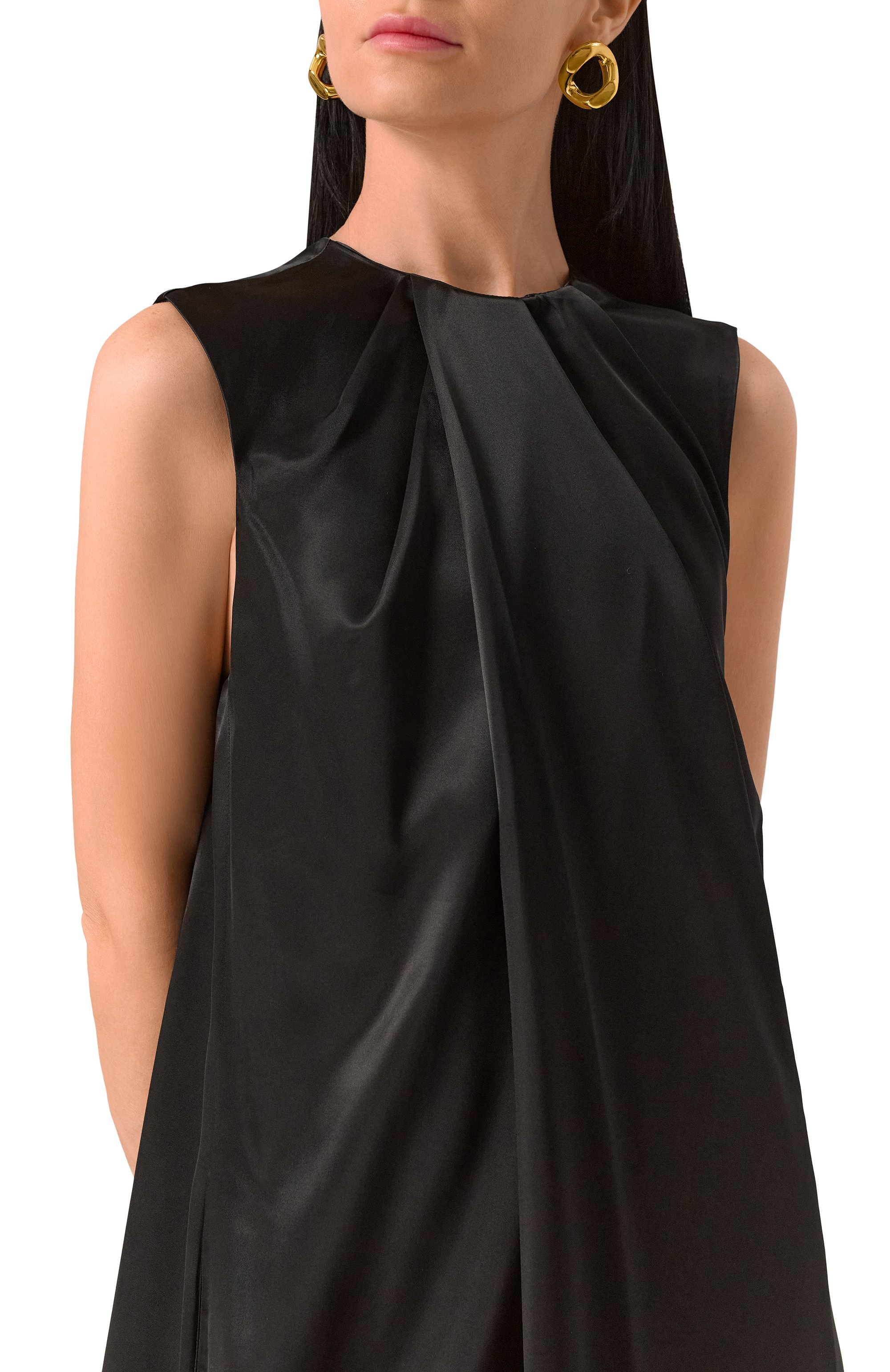 Платье из вискозы JIL SANDER черного цвета по цене 339500 руб., арт. J03CT0367-J65246, фото 5 Платье из вискозы JIL SANDER, арт. J03CT0367-J65246, фото 5