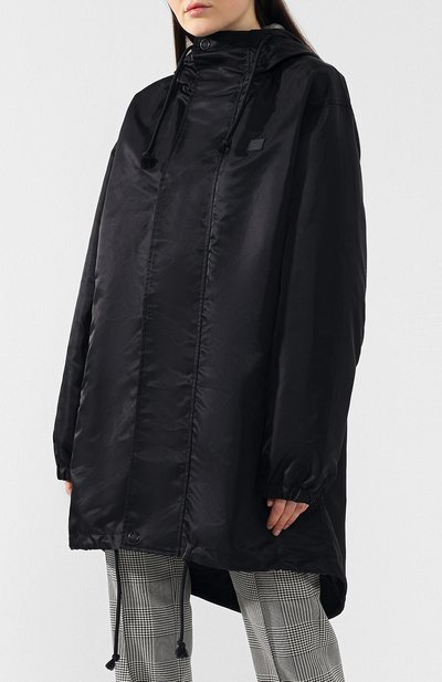 Парка с капюшоном ACNE STUDIOS черного цвета по цене 45200 руб., арт. C90006/W, фото 3 Парка с капюшоном ACNE STUDIOS, арт. C90006/W, фото 3