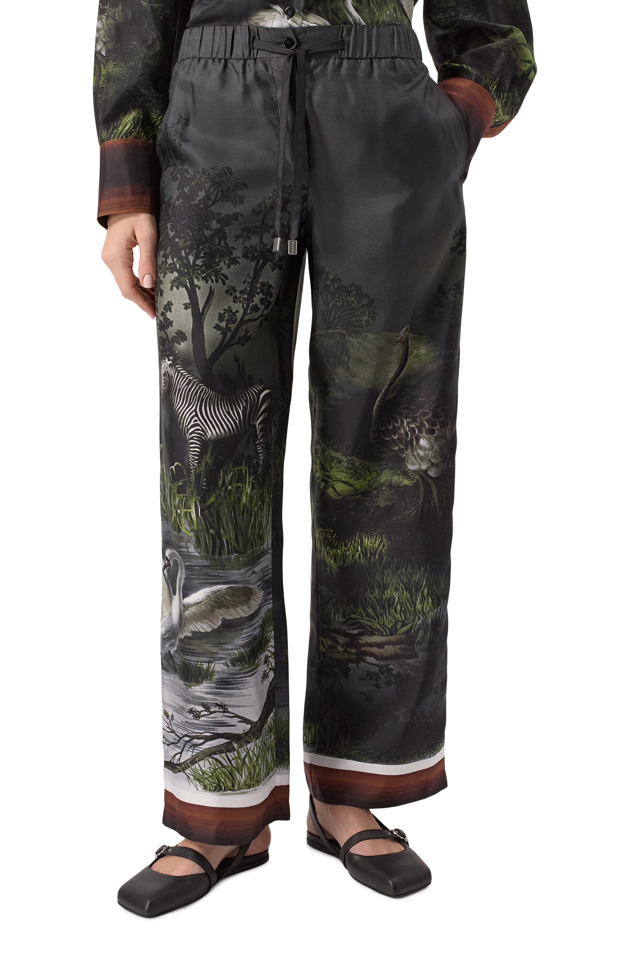 Шелковые брюки THE ATTICO, арт. 250WCP00258/SSS015PR, фото 3