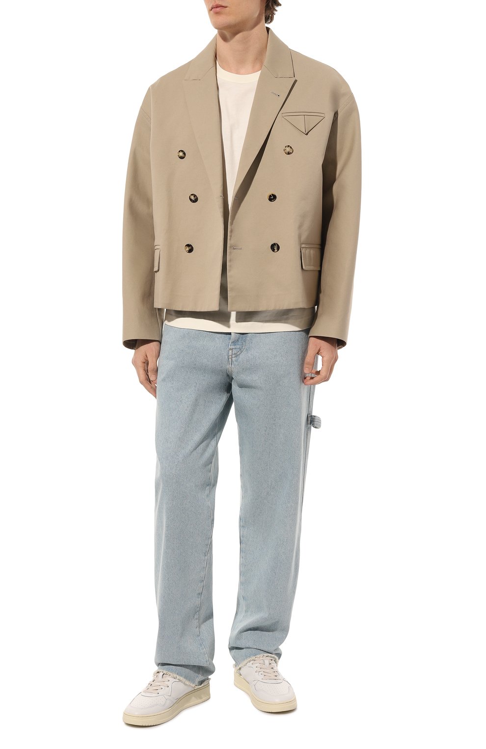 Хлопковая футболка DONDUP белого цвета по цене 14050 руб., арт. US340/JF0329U/DU6, фото 2 Хлопковая футболка DONDUP, арт. US340/JF0329U/DU6, фото 2