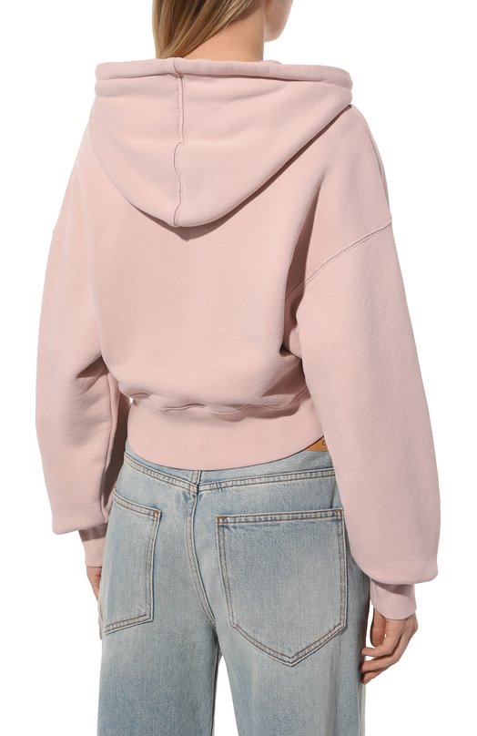 Хлопковое худи Off-White 0WBB056S24FLE003 Розовый  0WBB056S24FLE003 Фото 4