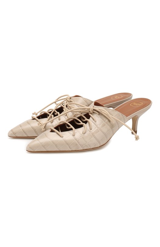 

Кожаные мюли Annie Malone Souliers, Серый